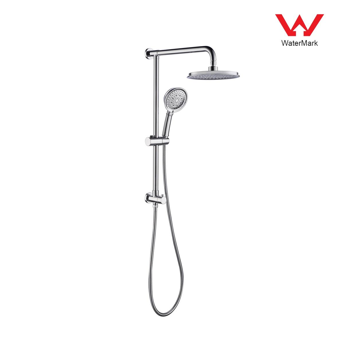DA610020CP Truse de duș certificate Watermark, set de duș cu efect de ploaie, set de duș glisant;