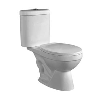 YS22206T Toaletă ceramică din 2 piese, toaletă sifonică S-sifon cuplată;
