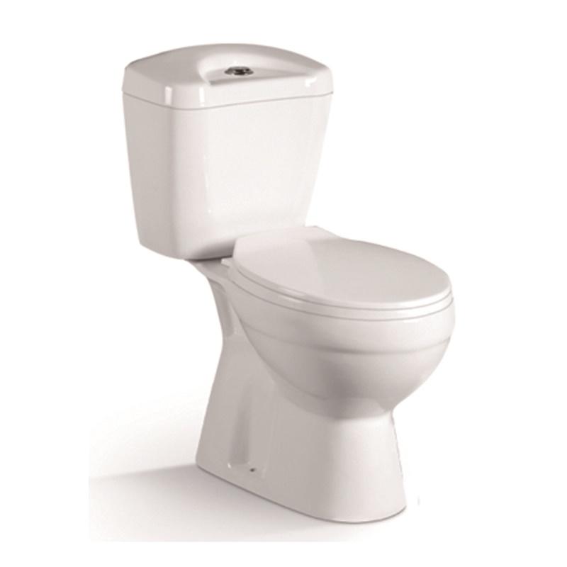 YS22207S Toaletă ceramică din 2 piese, toaletă cu sifon în S-sifon;