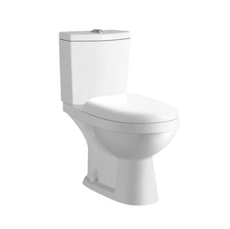 YS22211S Toaletă ceramică cu design retro, din 2 piese, toaletă cu sifon cu sifon în P cuplată;