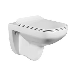 YS22212HR Toaletă suspendată din ceramică, Toaletă montată pe perete fără margine, cu spălare;