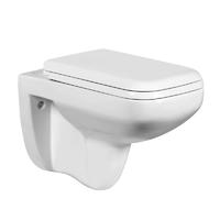 YS22212HR Toaletă suspendată din ceramică, Toaletă montată pe perete fără margine, cu spălare;
