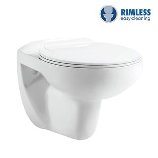 YS22269HR Toaletă suspendată din ceramică, Toaletă montată pe perete fără margine, cu spălare;