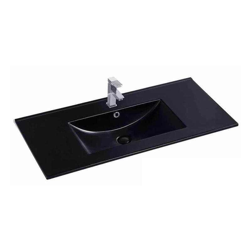 YS27286B-100 Chiuvetă dulap ceramică smălțuită negru mat, chiuvetă, chiuvetă pentru toaletă;