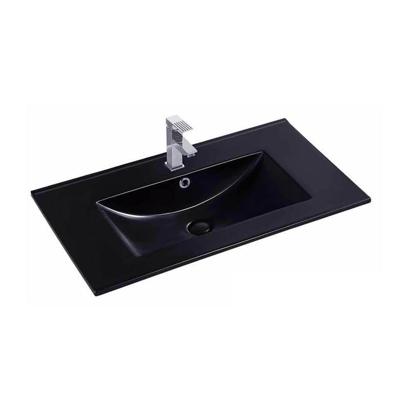 YS27286B-70 Chiuvetă dulap ceramică smălțuită neagră mat, chiuvetă, chiuvetă pentru toaletă;