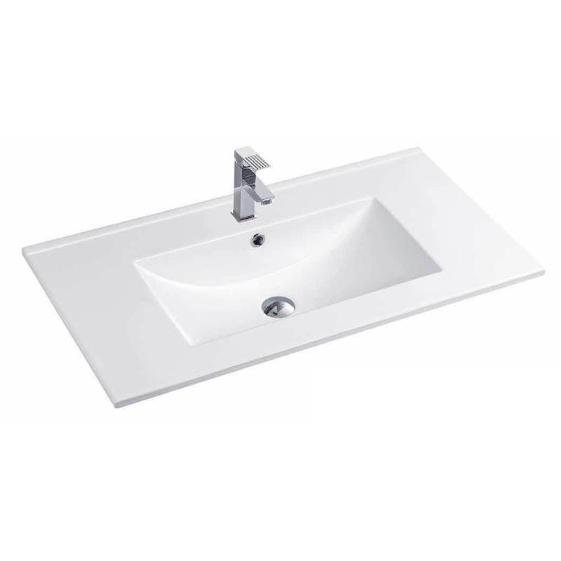YS27286W-80 chiuvetă din ceramică smălțuită alb mat, chiuvetă, chiuvetă pentru toaletă;