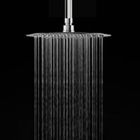 YS78601M-10 SUS304 cap de duș ultra-subțire de 2 mm, cap de duș cu efect de ploaie cu duze 5-în-1;