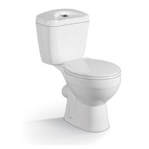 YS22207P Toaletă ceramică din 2 piese, toaletă cu sifon în P cu sifon;