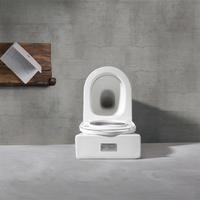 YS22268P Toaletă ceramică fără margine din 2 piese, toaletă P-trap;