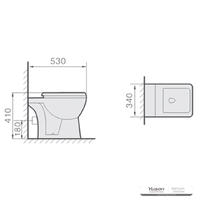 YS22212F Toaletă ceramică cu o singură poziţie, toaletă cu capcană P;