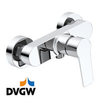 3187-20 certificat DVGW, robinet din alamă baterie de duș de perete cu apă caldă/rece