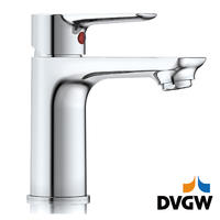 3187-30 certificat DVGW, robinet din alamă baterie monocomandă apă caldă/rece montată pe punte pentru chiuvetă