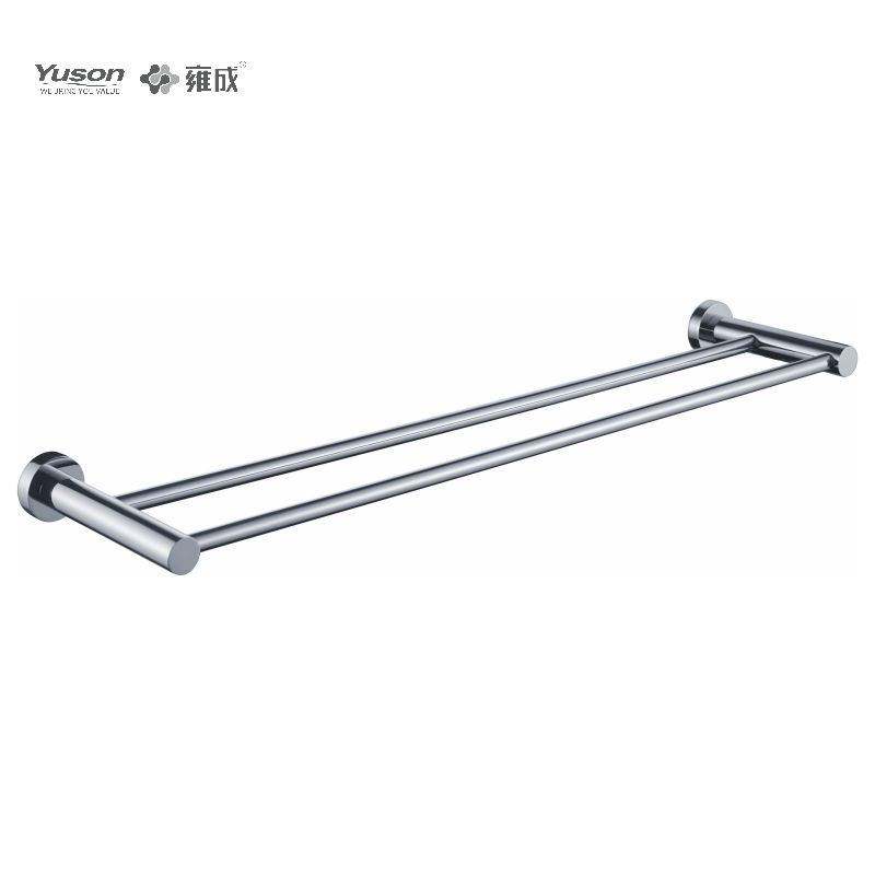 10724D Accesorii elegante pentru baie, Bare pentru prosoape cu 2 poli, Suport pentru prosoape de 24”, Suport pentru prosoape din zinc/alama/SUS, montat pe perete (Seria 10700)