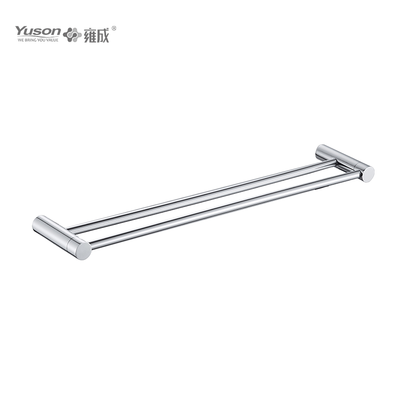 12024D Sleek Accesorii pentru baie, Bare pentru prosoape cu 2 poli, Suport pentru prosoape 24”, Suport pentru prosoape din zinc/alama/SUS, montat pe perete (Seria 12000)