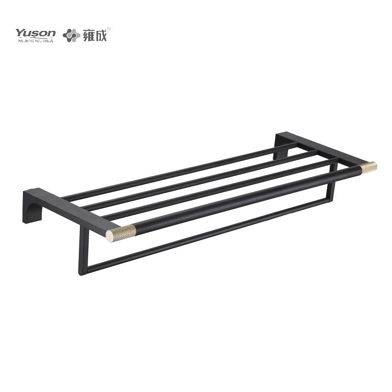 12462 Accesorii elegante pentru baie, rafturi pentru prosoape, suport pentru prosoape, zinc/alama/SUS Suport prosoape, montat pe perete (Seria 12400)