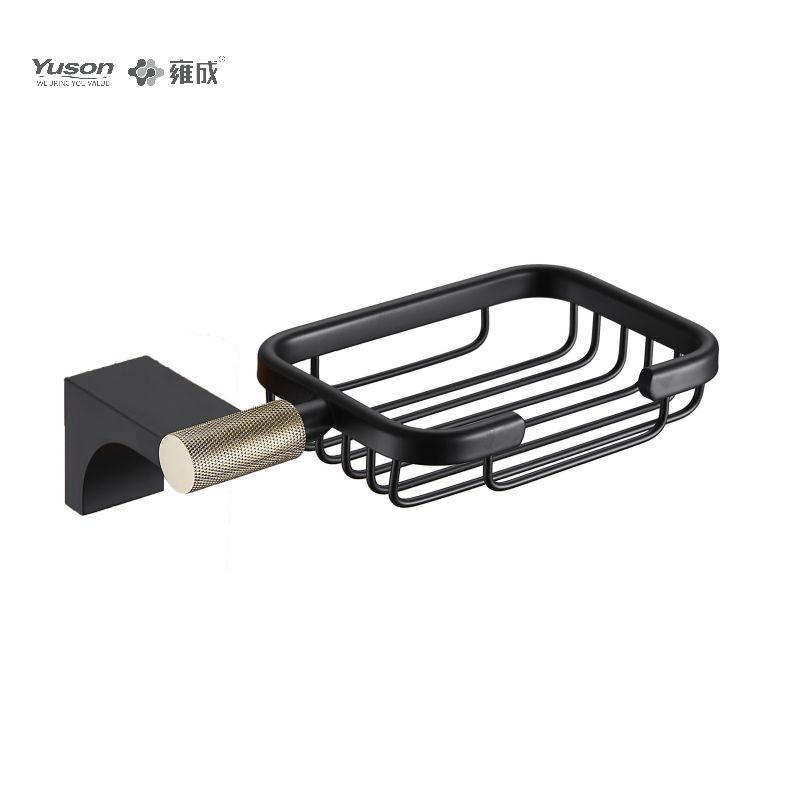 12485B Accesorii elegante pentru baie, coșuri pentru săpun, suport pentru săpun din zinc/alama/SUS, montat pe perete (Seria 12400)