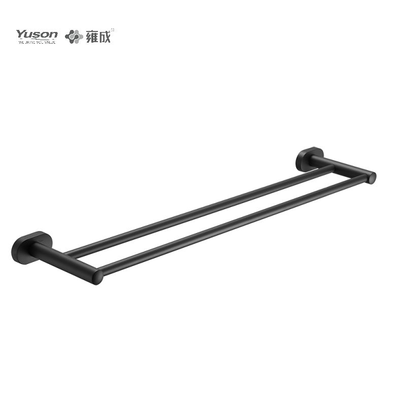 13324D Accesorii elegante pentru baie, Bare pentru prosoape cu 2 poli, Suport pentru prosoape de 24”, Suport pentru prosoape din zinc/alama/SUS, montat pe perete (Seria 13300)
