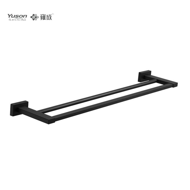 13424D Accesorii elegante pentru baie, Bare pentru prosoape cu 2 poli, Suport pentru prosoape de 24”, Suport pentru prosoape din zinc/alama/SUS, montat pe perete (Seria 13400)