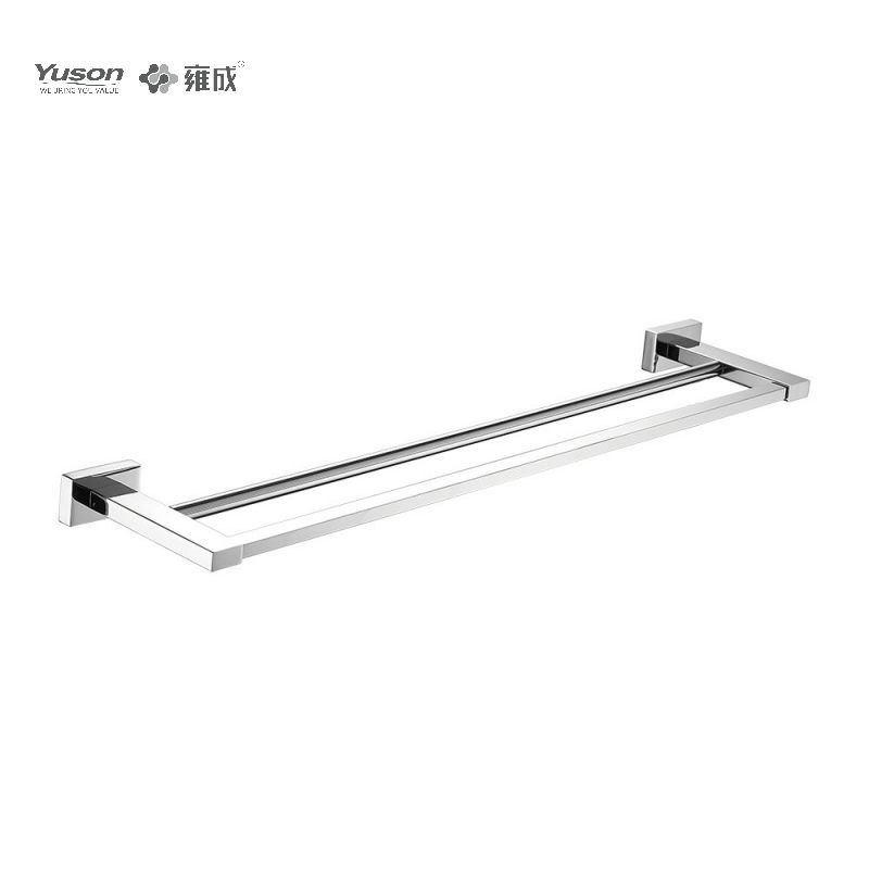 13424D Accesorii elegante pentru baie, Bare pentru prosoape cu 2 poli, Suport pentru prosoape de 24”, Suport pentru prosoape din zinc/alama/SUS, montat pe perete (Seria 13400)