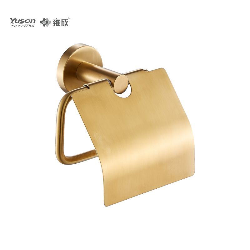 15586 Accesorii Sleek pentru baie, suport pentru hârtie igienică, zinc/alama/SUS Suport role pentru hârtie igienică, montat pe perete (Seria 15500)