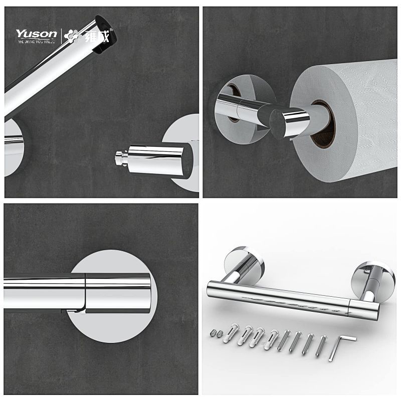 19286P Accesorii Sleek pentru baie, suport pentru hârtie igienică, zinc/alama/SUS Suport role pentru hârtie igienică, montat pe perete (Seria 19200)
