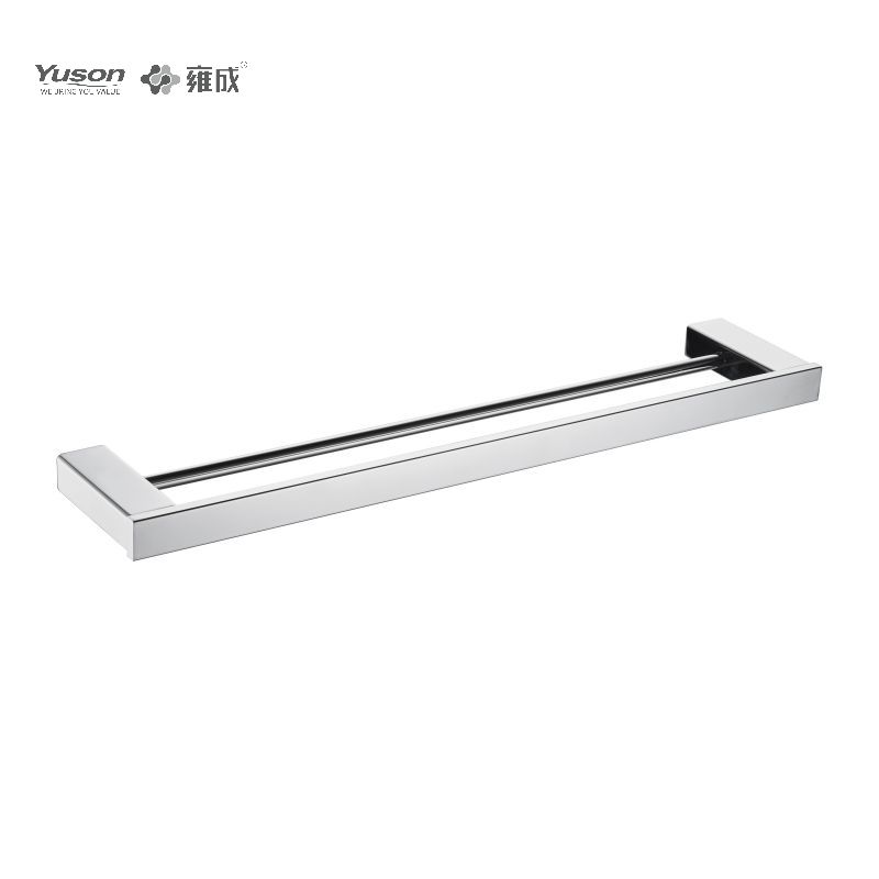 23924D Accesorii elegante pentru baie, Bare pentru prosoape cu 2 poli, Suport pentru prosoape 24”, Suport pentru prosoape din zinc/alama/SUS, montat pe perete (Seria 23900)