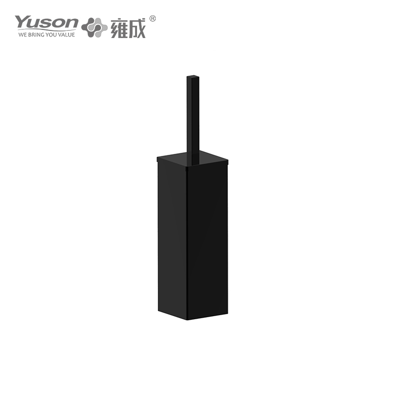 27190C Accesorii elegante pentru baie, perie de toaletă cu cană din sticlă mată/călită, perie de toaletă din zinc/alama/SUS, montată pe perete (Seria 27100)
