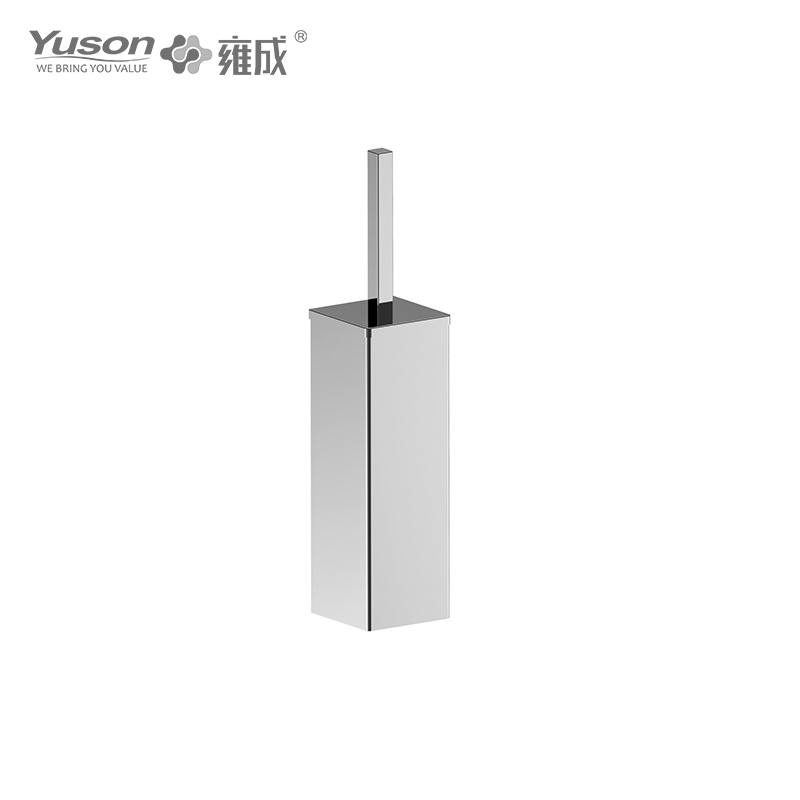 27190C Accesorii elegante pentru baie, perie de toaletă cu cană din sticlă mată/călită, perie de toaletă din zinc/alama/SUS, montată pe perete (Seria 27100)