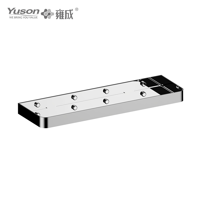 27191B Accesorii elegante pentru baie, rafturi pentru prosoape, poliță de depozitare, poliță din zinc/alama/SUS, montat pe perete (Seria 27100)